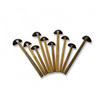 Ladles Spoons-Coconut Shell Ladles Metal Binding